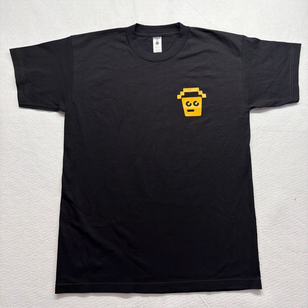 Bucket Robotics T Shirt Mens L Union Made USA AI Robot Tech Startup Black